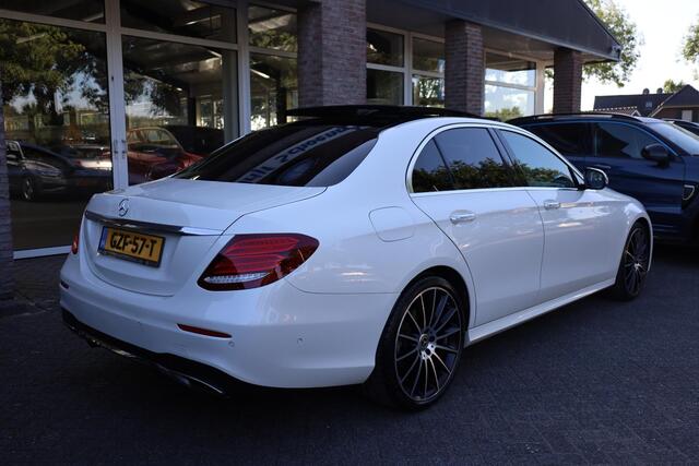 Mercedes-Benz E-KLASSE 250 Premium Plus AMG-LINE PANO LEER HUD CARPLAY 360-CAMERA SFEERVERL. BURMESTER STOELVERW. 20"AMG-LMV ZWARTE-HEMEL ENZ.
