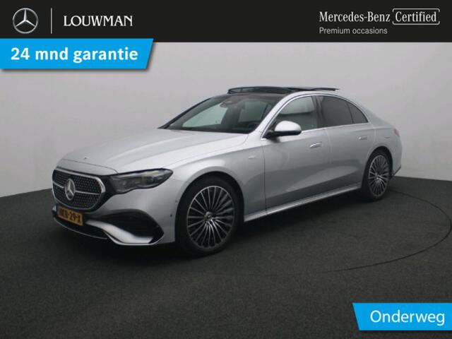 Mercedes-Benz E-KLASSE 300 e Sport Edition | Panorama Schuif-Kanteldak | 360° camera | AMG Line | MBUX Superscreen | 20" multispaaks lichtmetalen AMG velgen. Inclusief 24 maanden MB Certified garantie voor Europa.