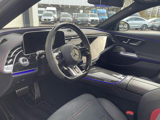 Mercedes-Benz E-KLASSE AMG 53 4MATIC+ Night Edition | Alpine grijs MANUFAKTUR | DIGITAL LIGHT | Panoramadak | AMG carbon exterieur pakket | AMG night pakket | Head-up display | AMG Real Performance Sound
