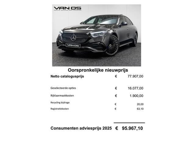 Mercedes-Benz E-KLASSE E 300 e AMG Line | Superscreen | Leder | Burmester | Pano