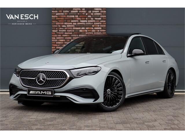 Mercedes-Benz E-KLASSE 400 e 4MATIC AMG Line | Hyperscreen | Luchtvering | Achterasbesturing | Distronic+ | HUD | Massage | Burmester | Nappa Leder | Trekhaak | Vlakkenverwarming | Stoelventilatie |