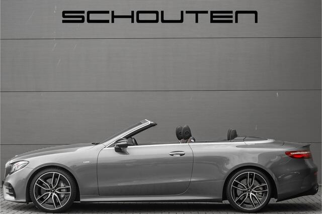 Mercedes-Benz E-KLASSE Cabrio AMG 53 4M Premium Plus Luchtvering Aircap Nappa Leder Burmester Stoelventilatie HUD