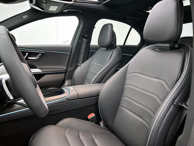 Mercedes-Benz E-KLASSE 300 e Business Solution AMG | Premium pakket | Winterpakket | Nightpakket | Leder pakket | Trekhaak | Panoramaschuifdak | 20-inch multi-spaak AMG velgen | 360° camera | Burmester® 4D surround sound system |
