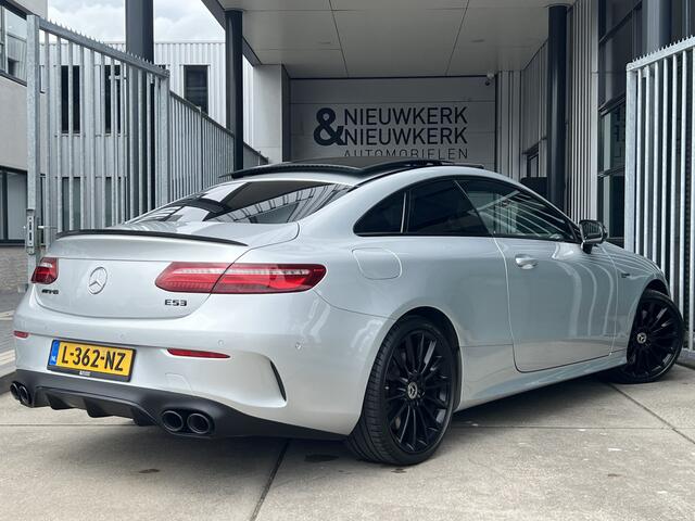 Mercedes-Benz E-KLASSE Coupé AMG 53 4MATIC Premium | SCHUIF/KANTELDAK | BURMESTER | SFEERVERLICHTING | 360 CAMERA | CARPLAY/ANDROID | NAVI | CRUISE CONTROL | LEDER | CLIMATE CONTROL | LMV 20'' | PDC V+A | STOELVERWARMING & VERKOELING