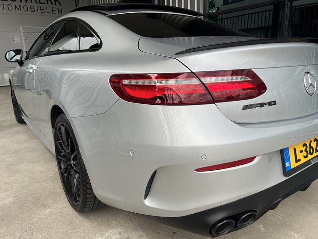 Mercedes-Benz E-KLASSE Coupé AMG 53 4MATIC Premium | SCHUIF/KANTELDAK | BURMESTER | SFEERVERLICHTING | 360 CAMERA | CARPLAY/ANDROID | NAVI | CRUISE CONTROL | LEDER | CLIMATE CONTROL | LMV 20'' | PDC V+A | STOELVERWARMING & VERKOELING