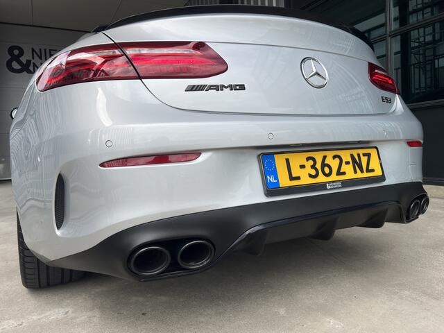Mercedes-Benz E-KLASSE Coupé AMG 53 4MATIC Premium | SCHUIF/KANTELDAK | BURMESTER | SFEERVERLICHTING | 360 CAMERA | CARPLAY/ANDROID | NAVI | CRUISE CONTROL | LEDER | CLIMATE CONTROL | LMV 20'' | PDC V+A | STOELVERWARMING & VERKOELING