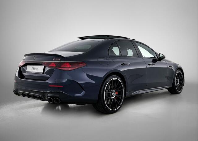 Mercedes-Benz E-KLASSE AMG 53 4MATIC+ Night Edition | Premium Plus | AMG Nightpakket ll | Winterpakket | Rijassistentiepakket Plus | AMG DYNAMIC PLUS pakket | Panoramaschuifdak | 360° camera | Burmester® 4D surround sound system |