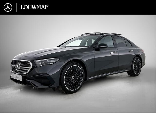 Mercedes-Benz E-KLASSE 300 e Business Solution AMG | Premium pakket | Winterpakket | Nightpakket | Leder pakket | Trekhaak | 360° camera | GUARD 360° | 20-inch Multi-spaak AMG velgen | Panoramaschuifdak | Burmester® 4D surround sound system |
