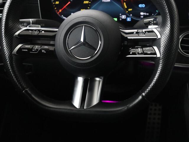 Mercedes-Benz E-KLASSE 300 e AMG Line | SOH 88.4% | Panoramadak | Trekhaak | Leder | Burnmeister surround | Head up | 360 camera | Adaptive cruise | Carplay | Memory |