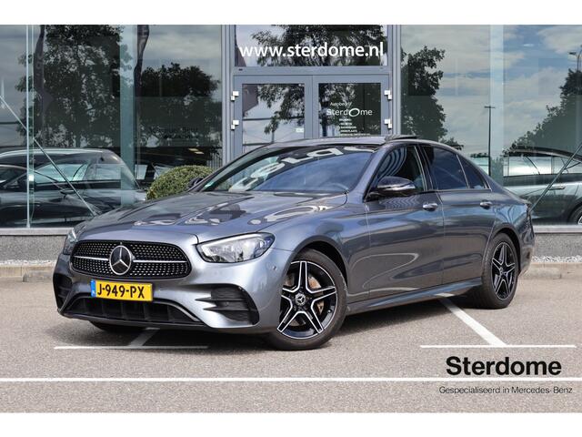 Mercedes-Benz E-KLASSE 200 Business Solution AMG l Panoramadak l Burmester I Distronic I 360 camera I Keyless I Widescreen I Lederen bekleding I Sfeerverlichting I I NL geleverde Auto I Stoelverwarming I Augmented Reality-video I