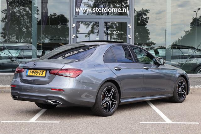 Mercedes-Benz E-KLASSE 200 Business Solution AMG l Panoramadak l Burmester I Distronic I 360 camera I Keyless I Widescreen I Lederen bekleding I Sfeerverlichting I I NL geleverde Auto I Stoelverwarming I Augmented Reality-video I