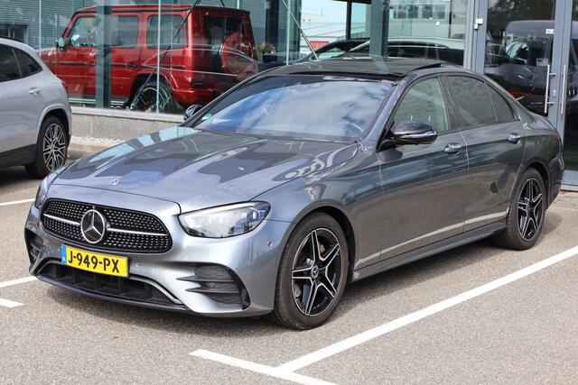 Mercedes-Benz E-KLASSE 200 Business Solution AMG l Panoramadak l Burmester I Distronic I 360 camera I Keyless I Widescreen I Lederen bekleding I Sfeerverlichting I I NL geleverde Auto I Stoelverwarming I Augmented Reality-video I