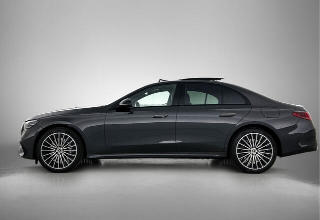 Mercedes-Benz E-KLASSE 300 e Business Solution AMG | Premium pakket | Winterpakket | Nightpakket | Leder pakket | USB-pakket Plus | Trekhaak | Panoramaschuifdak | 360° camera | Burmester® 4D surround sound | 20-inch Multispaak AMG velgen | GUARD 360° |