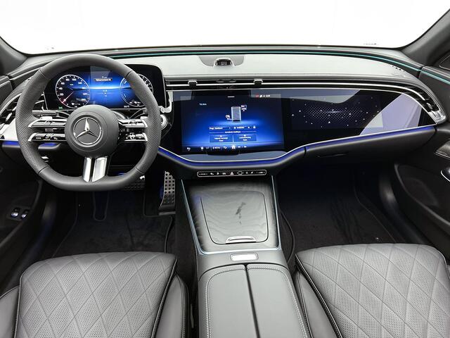 Mercedes-Benz E-KLASSE 300 e Business Solution AMG | Premium pakket | Winterpakket | Nightpakket | Leder pakket | USB-pakket Plus | Trekhaak | Panoramaschuifdak | 360° camera | Burmester® 4D surround sound | 20-inch Multispaak AMG velgen | GUARD 360° |