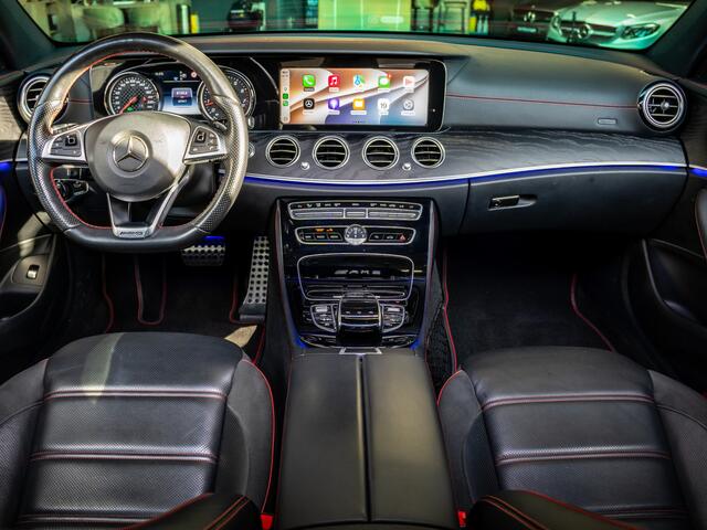 Mercedes-Benz E-KLASSE AMG 43 4Matic Burmester | AMG pakket | Stoelvent | frontcamera | memory | BLIS | luchtvering | head-up | carpaly