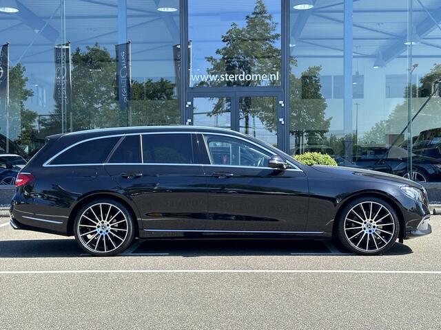 Mercedes-Benz E-estate 200 Premium Luxury l Panorama dak l Massage l Camera l Memorypakket l Stoelverwarming l Sfeerverlichting l Elek Trekhaak l l Elektrische achterklep l Led High Performance l Apple carplay l Dodehoekpakket I COMAND I DAB I Spiegelpakket I