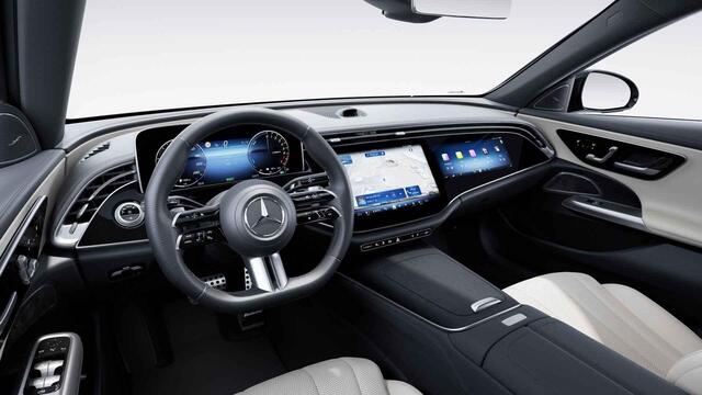 Mercedes-Benz E-estate 300 e AMG Line | Macchiatobeige interieur | | Premium plus | Superscreen | Trekhaak | Panoramadak | Night |