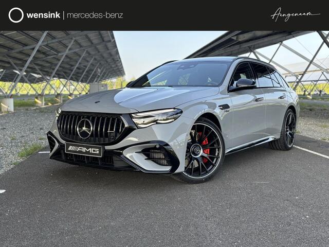 Mercedes-Benz E-estate AMG 53 4MATIC+ Night Edition | Carbon interieur + exterieur | AMG performance stoelen | AMG Dynamic plus pakket | Panoramadak | Rijassistentiepakket + | Trekhaak | Stoelverwarming/ventilatie | Superscreen |