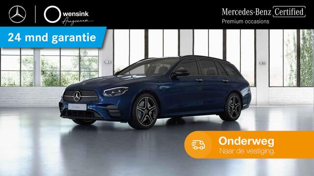 Mercedes-Benz E-estate 300 e Business Solution AMG | Night | Panoramadak | Trekhaak | Burmester | Keyless | Memory | Sfeerverlichting | 360 graden camera |