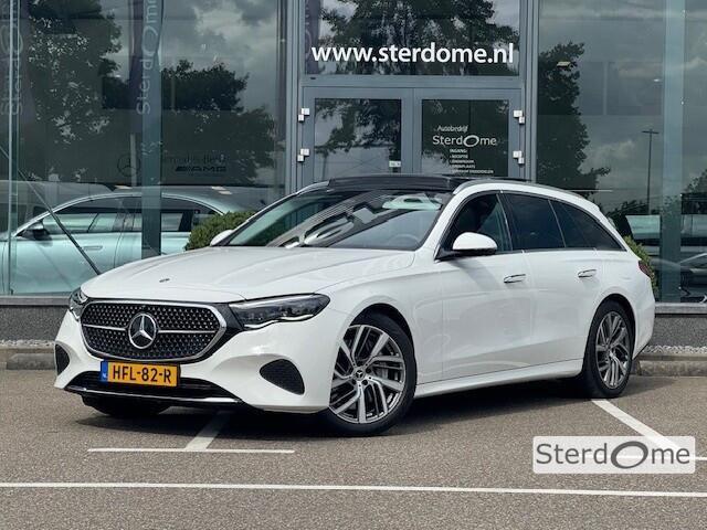 Mercedes-Benz E-estate 300 e Avantgarde l Panoramadak l Burmester l Distronic l Niveauregeling l MBUX l DIGITAL LIGHT l 360 gr Camera l Distronic l Keyless Go l Winterpakket l Apple & Android auto l Memory pakket l Stoelverwarming l