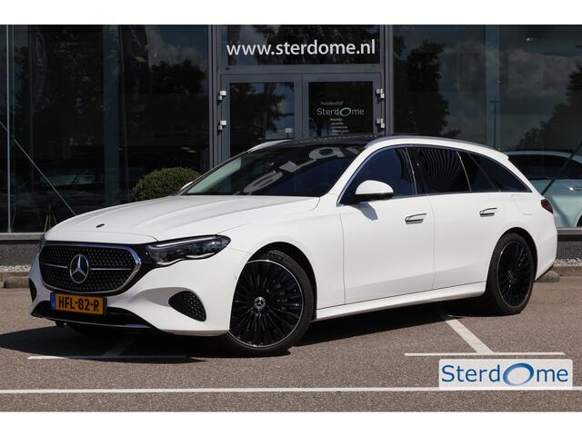 Mercedes-Benz E-estate 300 e Avantgarde l Panoramadak l Burmester l Distronic l Niveauregeling l MBUX l DIGITAL LIGHT l 360 gr Camera l Distronic l Keyless Go l Winterpakket l Apple & Android auto l Memory pakket l Stoelverwarming l