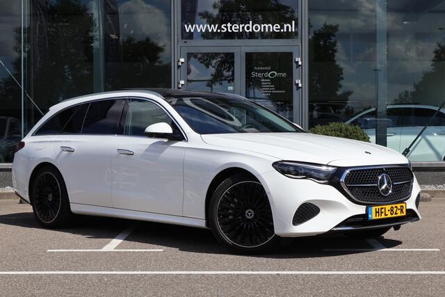 Mercedes-Benz E-estate 300 e Avantgarde l Panoramadak l Burmester l Distronic l Niveauregeling l MBUX l DIGITAL LIGHT l 360 gr Camera l Distronic l Keyless Go l Winterpakket l Apple & Android auto l Memory pakket l Stoelverwarming l