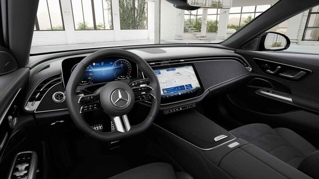 Mercedes-Benz E-estate 300 e AMG Line | Night | Panoramadak | Trekhaak | Burmester | Memory | 360 camera | Winter pakket | Rij assistentiepakket |