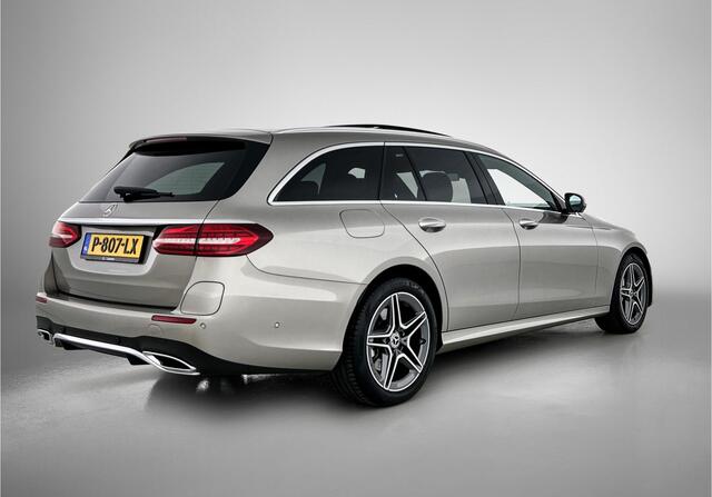 Mercedes-Benz E-estate 300 e AMG-line | Panorama schuif/kanteldak | Trekhaak af fabriek wegklapbaar | Lederen bekleding | Alarm SCM3 | 360gr Camera | Inclusief 24 maanden Mercedes-Benz Certified garantie voor Europa.