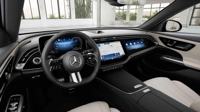 Mercedes-Benz E-estate 300 e AMG Line | Superscreen | Beige interieur | Massage | Head up | 20 inch | Trekhaak |