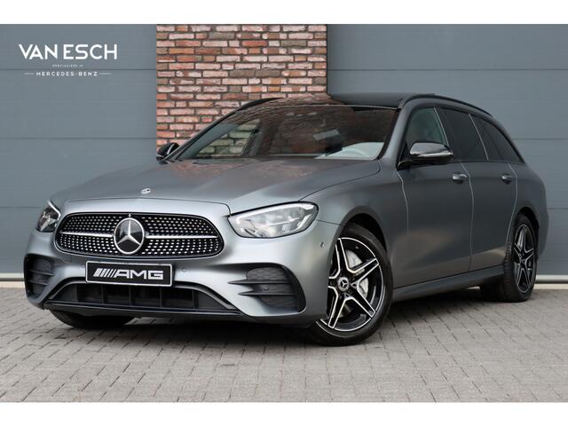 Mercedes-Benz E-estate 300 de Premium+ AMG Line | Distronic+ | Panoramadak | Burmester | Keyless Go | Rijassistentiepakket | Surround Camera | Leder |
