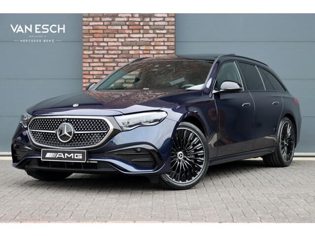 Mercedes-Benz E-estate 220 d 4MATIC AMG Line | Hyperscreen | Distronic+ | Panoramadak | Trekhaak | Burmester | Stoelventilatie | Verwarmd Stuurwiel | HUD | Memory | Digital Light |