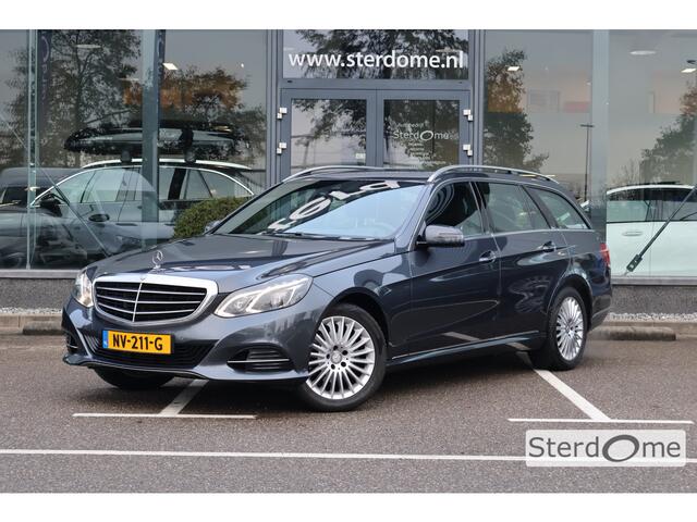 Mercedes-Benz E-estate 200 Ambition Elegance l Airconditoning l Afneembare trekhaak l LED adaptief l Stoelverwarming l Spiegelpakket l Tempomaat l Parkeersensoren l Alarm klasse 3 SCM l Radio Audio 20 APS l
