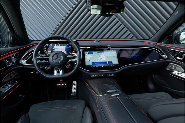 Mercedes-Benz E-estate AMG 53 4MATIC+ Distronic+ IHC+ Achterasbes. MBUX Hyperscreen Pano Head Up 360 Softclose