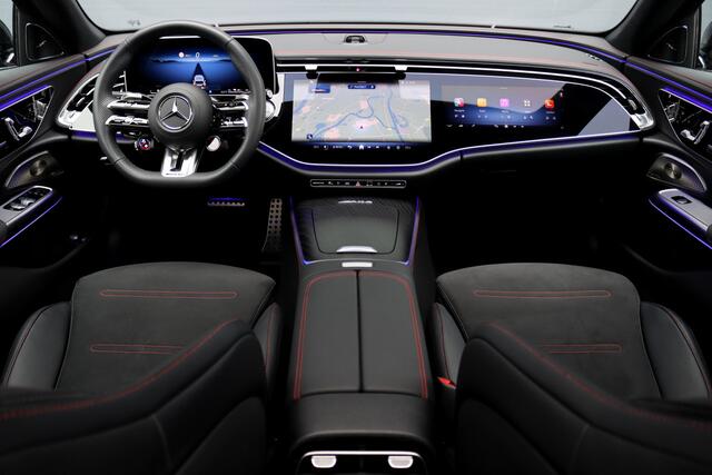Mercedes-Benz E-estate AMG 53 4MATIC+ | 585pk | Hyperscreen | Achterasbesturing | Distronic | Memory | Burmester | Digital Light | Trekhaak | Surround Camera | AMG-Nightpakket | Augmented Reality |