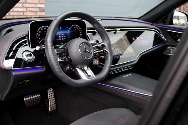 Mercedes-Benz E-estate AMG 53 4MATIC+ | 585pk | Hyperscreen | Achterasbesturing | Distronic | Memory | Burmester | Digital Light | Trekhaak | Surround Camera | AMG-Nightpakket | Augmented Reality |