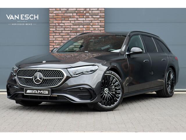 Mercedes-Benz E-estate 300 e AMG Line | Hyperscreen | Distronic+ | Burmester | Panoramadak | Digital Light | Surround Camera | HUD | 3D-Display | Verwarmd Stuurwiel | Keyless-Go |