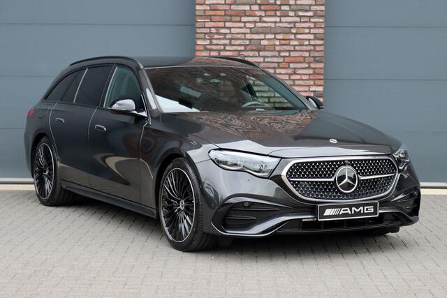 Mercedes-Benz E-estate 300 e AMG Line | Hyperscreen | Distronic+ | Burmester | Panoramadak | Digital Light | Surround Camera | HUD | 3D-Display | Verwarmd Stuurwiel | Keyless-Go |