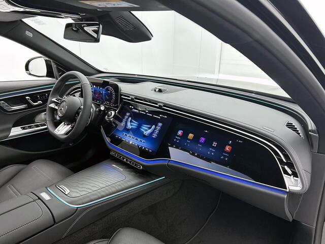 Mercedes-Benz E-estate AMG 53 4MATIC+ Night Edition | AMG DYNAMIC PLUS pakket | Multicontourstoelen voor | Trekhaak | Rijassistentiepakket Plus | 21 inch AMG velgen | Premium Plus pakket | Stoelverwarming achter | AIR BALANCE pakket | Warmtecomfort pakket |