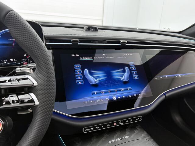 Mercedes-Benz E-estate AMG 53 4MATIC+ Night Edition | AMG DYNAMIC PLUS pakket | Multicontourstoelen voor | Trekhaak | Rijassistentiepakket Plus | 21 inch AMG velgen | Premium Plus pakket | Stoelverwarming achter | AIR BALANCE pakket | Warmtecomfort pakket |