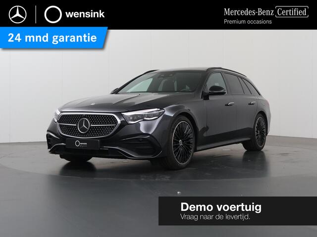 Mercedes-Benz E-estate 300 e AMG Line | Night | Panoramadak | Trekhaak | Burmester | Memory | 360 camera | Winter pakket | Rij assistentiepakket |