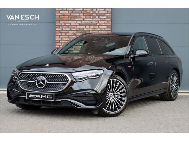 Mercedes-Benz E-estate 300 e AMG Line | Distronic+ | Memory | Burmester | Surround Camera | Trekhaak | Digital Light | Keyless Go | Zonweringspakket | Nightpakket |