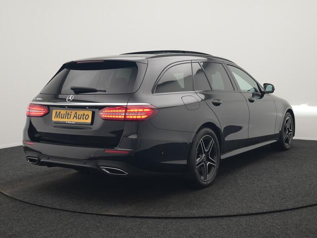 Mercedes-Benz E-estate 300 e AMG Line PHEV 320pk Dealer O.H. | Panodak | Camera | Alcantara Sportstoelen Verwarmd | Sfeerverlichting | Blis | Apple Carplay | Night Pakket | Virtual | Navigatie | DAB | Plug In Hybrid |