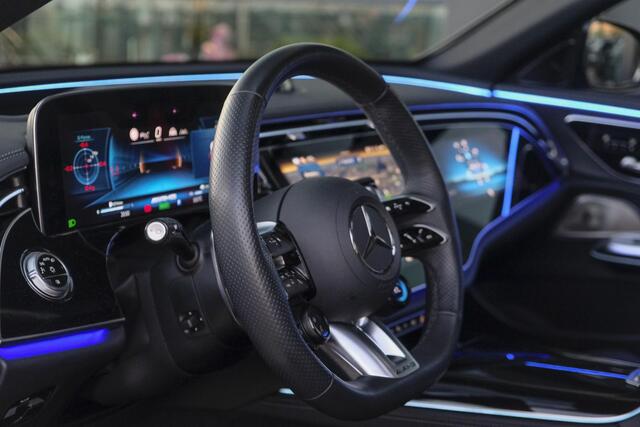 Mercedes-Benz E-estate E53 AMG 612pk 4MATIC+ Panoramadak *BTW* Burmester 4d Massage Superscreen Stoelkoeling Trekhaak BOMVOL!! Alpin grau