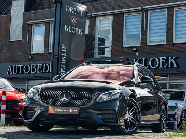 Mercedes-Benz E-estate AMG 43 4MATIC Premium Plus PANO 19 INCH BURMESTER DODEHOEK BOMVOL!!