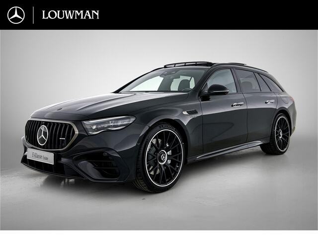 Mercedes-Benz E-estate AMG 53 4MATIC+ Night Edition | Premium Plus | AMG Nightpakket ll | Winterpakket | Rijassistentiepakket Plus | AIR BALANCE pakket | Trekhaak | AMG Performance stuur | Sluitbekrachtiging | Middenconsole in AMG Carbon | AMG specifieke tankdop | Multicontou