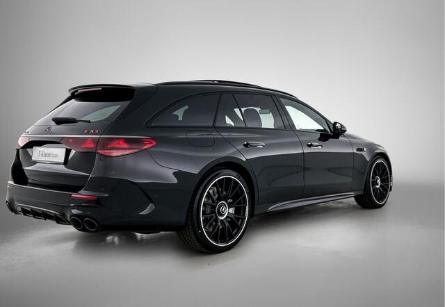 Mercedes-Benz E-estate AMG 53 4MATIC+ Night Edition | Premium Plus | AMG Nightpakket ll | Winterpakket | Rijassistentiepakket Plus | AIR BALANCE pakket | Trekhaak | AMG Performance stuur | Sluitbekrachtiging | Middenconsole in AMG Carbon | AMG specifieke tankdop | Multicontou