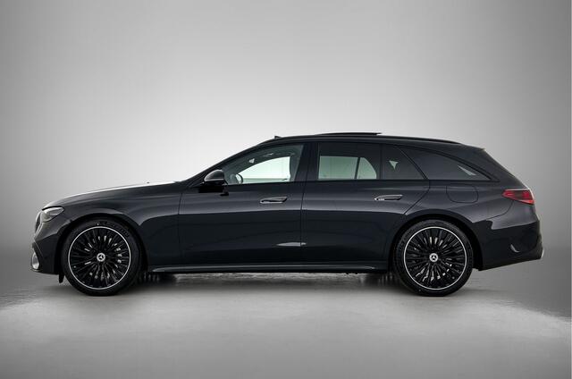 Mercedes-Benz E-estate 300 e Business Solution AMG | Premium pakket | Winterpakket | Nightpakket | Leder pakket | Trekhaak | Panoramaschuifdak | 360° camera | Burmester® 4D surround sound system | 20-inch multispaak AMG velgen | GUARD 360° |