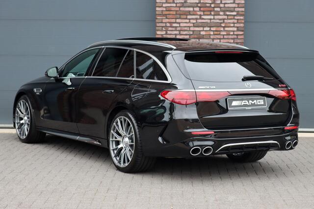 Mercedes-Benz E-estate AMG 53 4MATIC+ | Hyperscreen | Achterasbesturing | Trekhaak | Distronic | Burmester | Panoramadak | Surround Camera | Digital Light |
