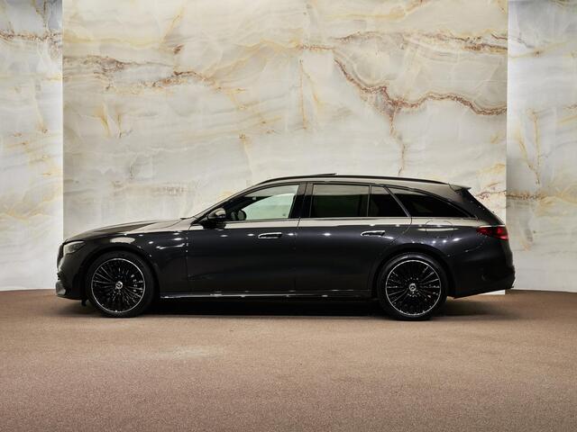 Mercedes-Benz E-estate 300 e AMG Line, pano, luchtv., Burmester, bijrijdersdisplay, 360° camera, tr.haak, ACC, keyless, dealeroh, NP97k