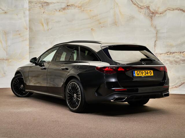 Mercedes-Benz E-estate 300 e AMG Line, pano, luchtv., Burmester, bijrijdersdisplay, 360° camera, tr.haak, ACC, keyless, dealeroh, NP97k